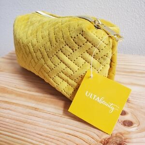 Ulta Beauty Goldenrod Cosmetics Bag NWT